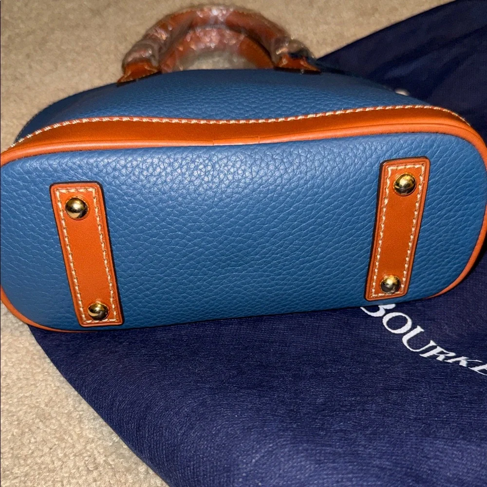 Dooney & Bourke blue and Tan handbag